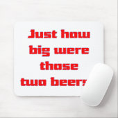 2つのビール マウスパッド (マウス)