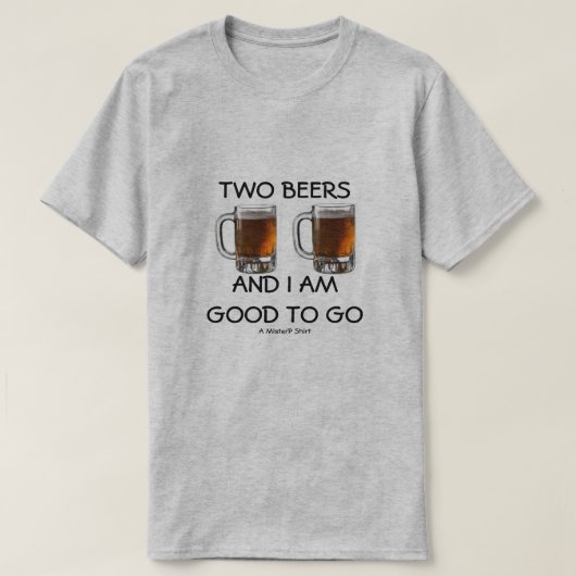2つのビール – A MisterPシャツ Tシャツ (デザイン正面)