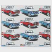 2つのピックアップ ラッピングペーパー (フラット)