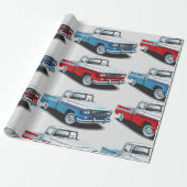 2つのピックアップ ラッピングペーパー (アンロールド)