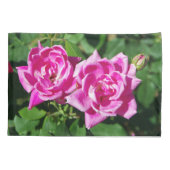 2つのピンクのバラの枕ケース 枕カバー (裏面)