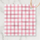 2つのピンクバンニーで「ホッピングありがとう」 フェイバータグ (裏面)