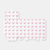2つのピンクフラミンゴが一緒に立っている フェイバーボックス (折り畳みなし)