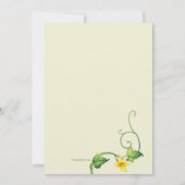 2つのピーポッド垂直ベビーシャワー招待状 招待状 (裏面)