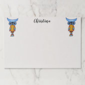 2つのファンタジーカラフルフールズビッグラウンドブルーアイズ ペーパーパッド (正面)