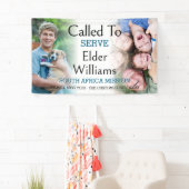 2つのフォトバナーを提供するために呼ばれる宣教師の別れ 横断幕 (インサイチュ)