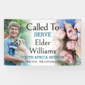 2つのフォトバナーを提供するために呼ばれる宣教師の別れ 横断幕 (横)