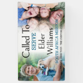 2つのフォトバナーを提供するために呼ばれる宣教師の別れ 横断幕 (縦)