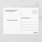 2つのフォトブロック ローズゴールド 卒業おめでとう ありがとう ポストカード (裏面)