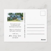 2つのフォト引っ越しましたスクリプトによるアドレスの変更 ポストカード (裏面)