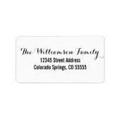 2つのフォント-住所 シール (正面)