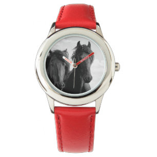 2つのフリジアのスタリオン。 腕時計