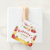 2つのフルーティおもしろい2番目の誕生日パーティー フェイバータグ (インサイチュ)