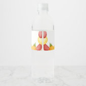 2つのフルーティおもしろい2番目の誕生日パーティー ペットボトルラベル (裏面)