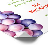 2つのフルーティ2番目の誕生日フォトマイルストーン ポスター (角)