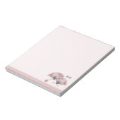 2つのフローラアジアのピンクファン「セレニティ」デジタルアート ノートパッド (回転)