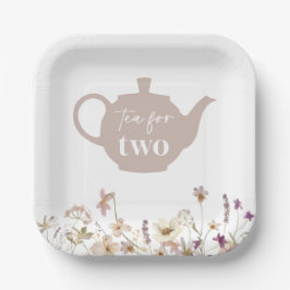 2つのフローラ ペーパープレート