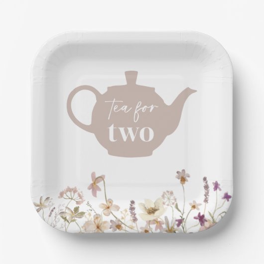 2つのフローラ ペーパープレート (正面)