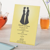 2つのブライドメニュー 台座サイン (インサイチュ)