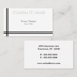 2つのブラックバー汎用プロフェッショナル対応 名刺