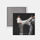 2つのブラックベルトのスパーリング マグネット (正面/裏面)