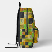 2つのブラックヤートバックパック'プリントカットソーバッグ' プリントバックパック (左)