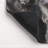 2つのブラックラブラドールレトリバー マウスパッド (コーナー)