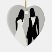 2つのブリデス結婚ズ セラミックオーナメント (右)