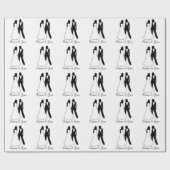 2つのブリデス結婚ズ ラッピングペーパー (フラット)