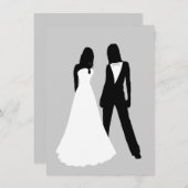 2つのブリデス結婚ズ 招待状 (正面/裏面)