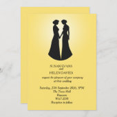 2つのブリデス結婚ズ 招待状 (正面/裏面)