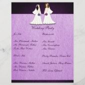 2つのブリデス・レズ結婚ビアンのカスタムプログラム (裏面)