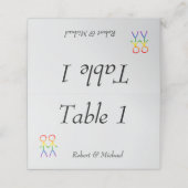 2つのブリデレインボーラブ プレイスカード (外部開封)