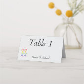 2つのブリデレインボーラブ プレイスカード (裏面)