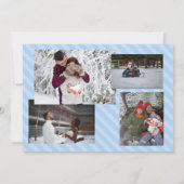 2つのブレストライプーの休日5枚の写真カード (裏面)