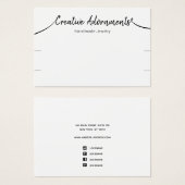 2つのブレスレット表示の署名スクリプトホワイト (正面&裏面)