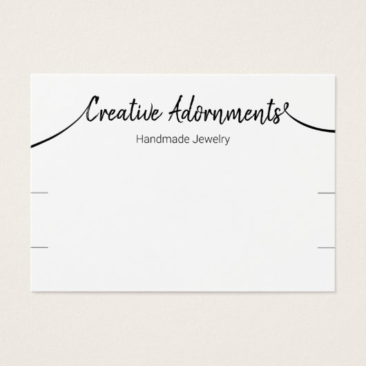 2つのブレスレット表示の署名スクリプトホワイト (正面)