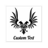 2つのヘッドの自動手書きスタンプ付き鷲 セルフインキングスタンプ (デザイン)