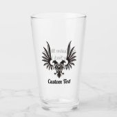 2つのヘッドガラスを持つワシ タンブラーグラス (正面)