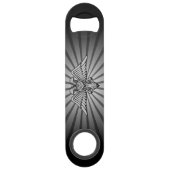 2つのヘッドスピードボトルオープナー付きグレーイーグル スピード栓抜き (正面)