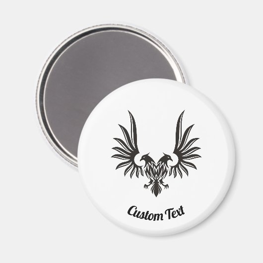 2つのヘッドマグネットを持つ鷲 マグネット (正面/裏面)