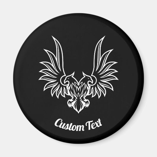 2つのヘッドマグネットを持つ鷲 マグネット (正面)