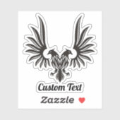 2つのヘッド付きイーグル シール (シート)