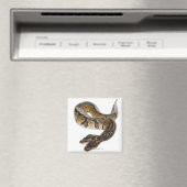 2つのヘッド王室の付きPythonまたはBall Python - Python マグネット (インサイチュ (食洗機))
