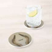 2つのヘロン素朴沿岸風化自然石 コースター (側面)