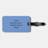 2つのベイ馬、馬の舌を突き出る ラゲッジタグ (裏面横)