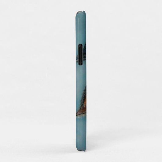 2つのベビーウマ黒いフォール栗のフォールポートレート Case-Mate iPhoneケース (裏面/右)