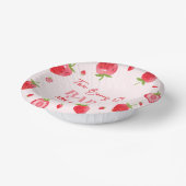 2つのベリー甘いベビーストロベリーツインベビーシャワー ペーパーボウル (傾斜あり)