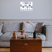 2つのペットの写真のタイムライン、写真とキャプション ポスター