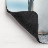 2つのペンギンが嘴に触れる マウスパッド (コーナー)